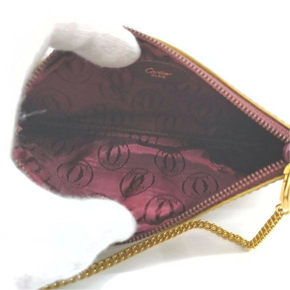 Cartier Vintage Pouch Beige Leather - Picture 6 of 10